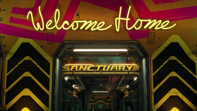 Borderlands 3 sanctuary welcome sign