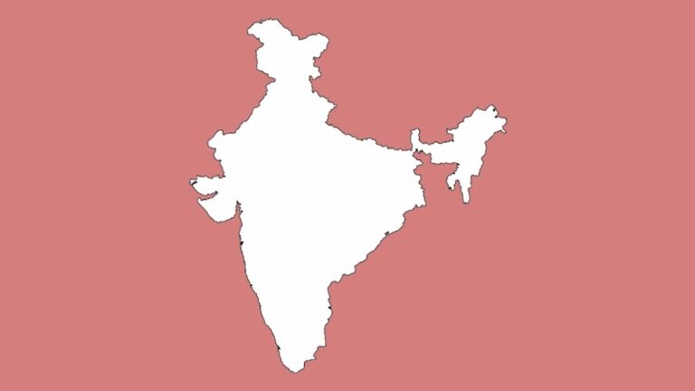 india map with red background